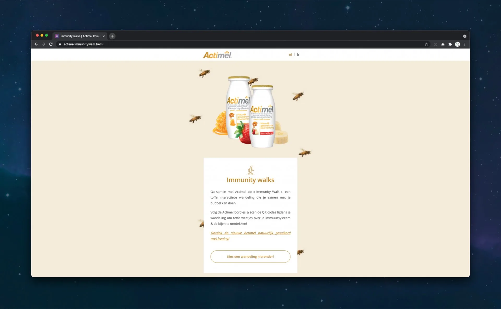 Immunity Walk website
