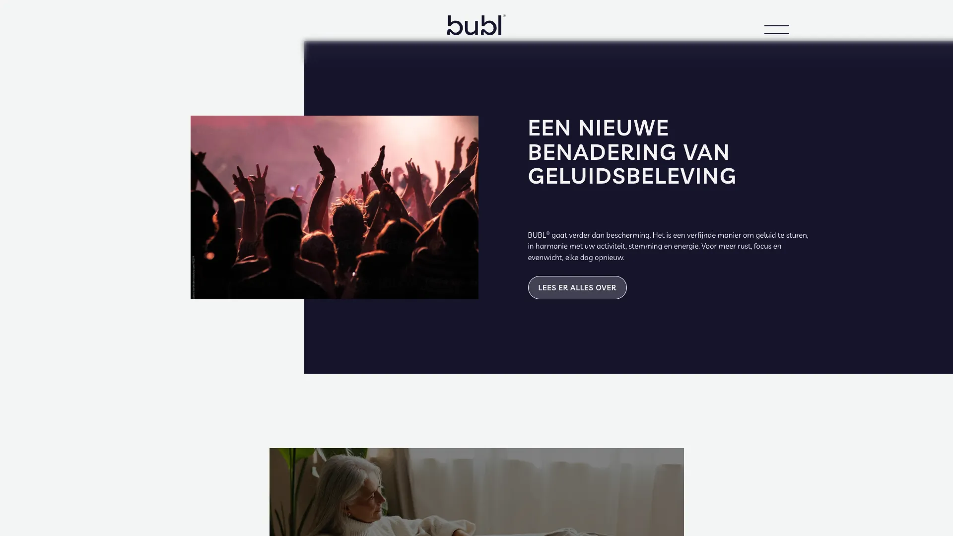 Sectie over een nieuwe benadering van geluidsbeleving