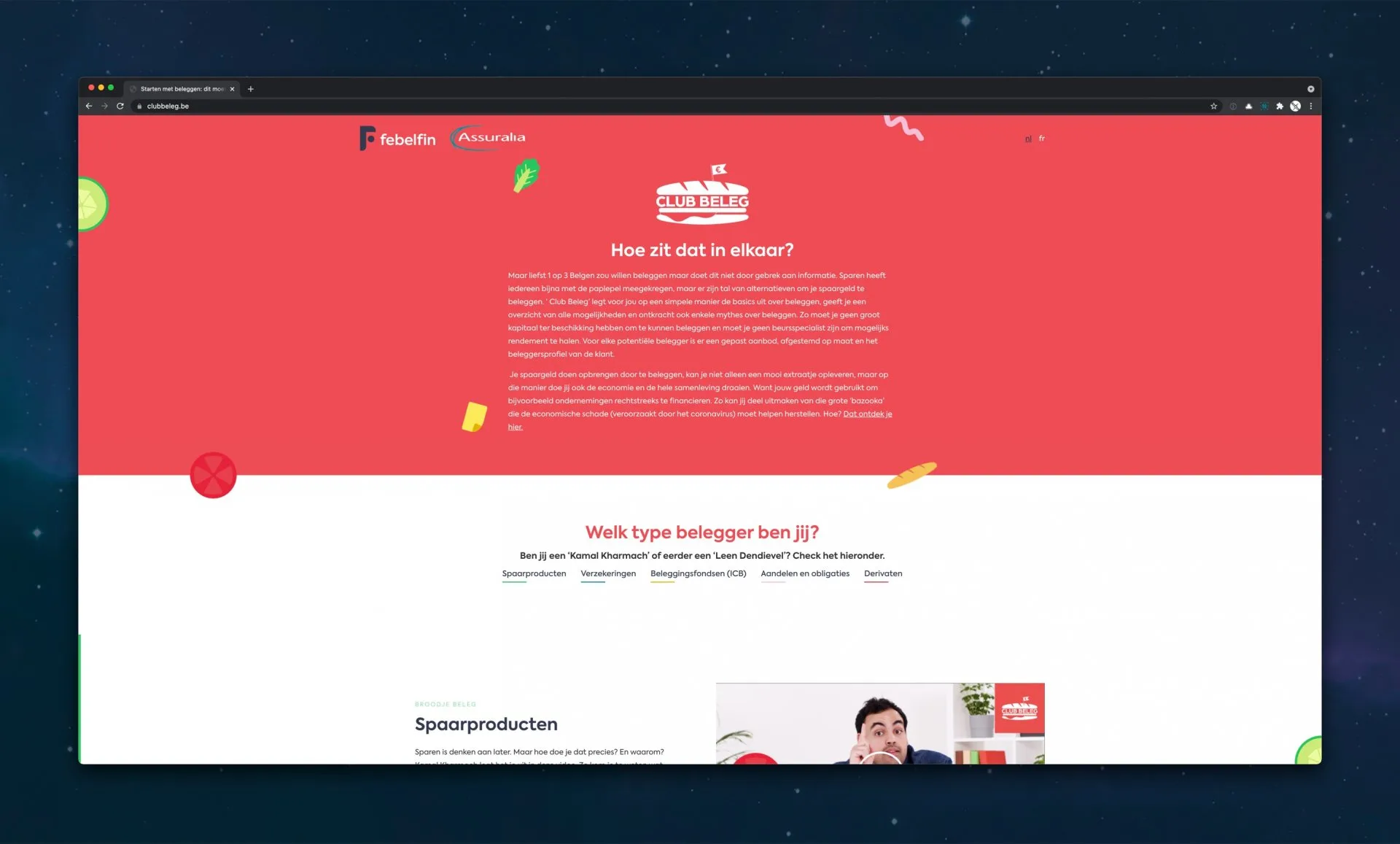 Club Beleg homepage