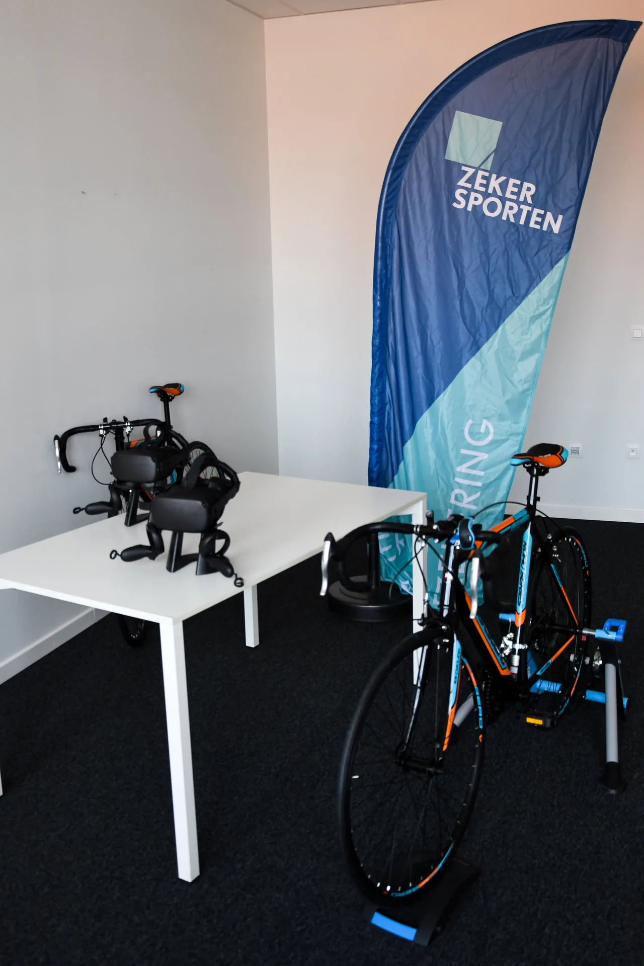 Participants cycling