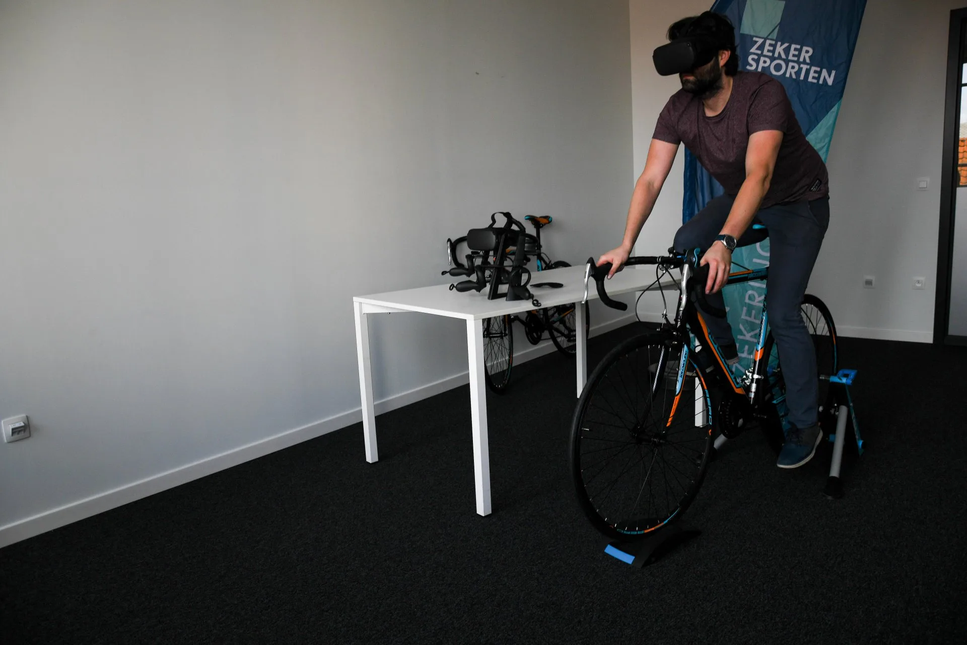 Sporta VR cycling installation