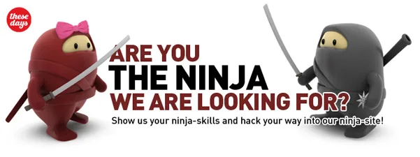 These Days Ninja recruitment challenge